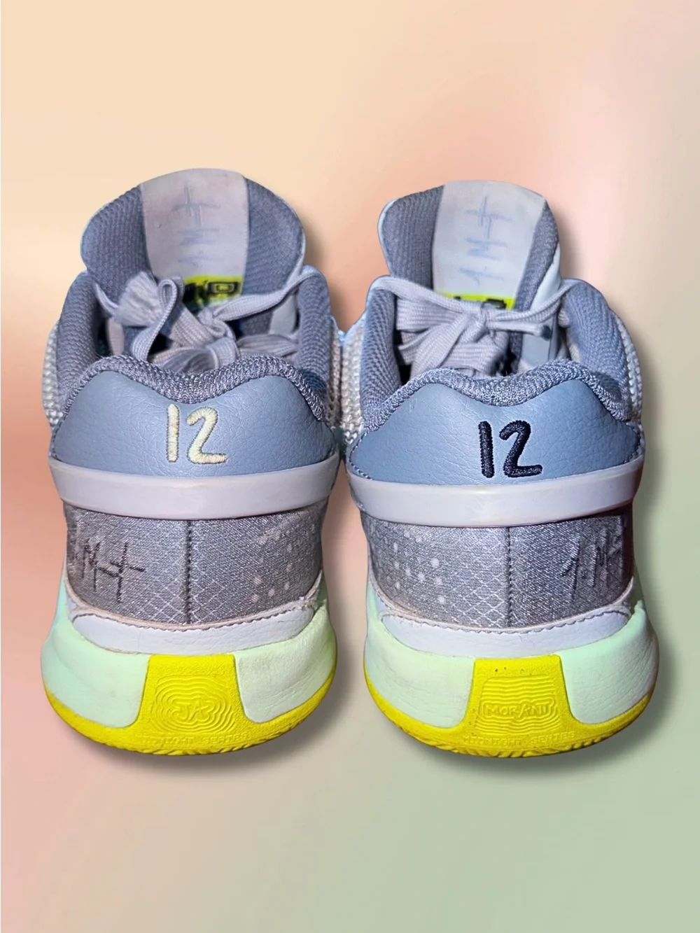 Nike Ja 1 GS 5Y Light Smoke Grey Volt DX2294-003 Basketball Shoes
